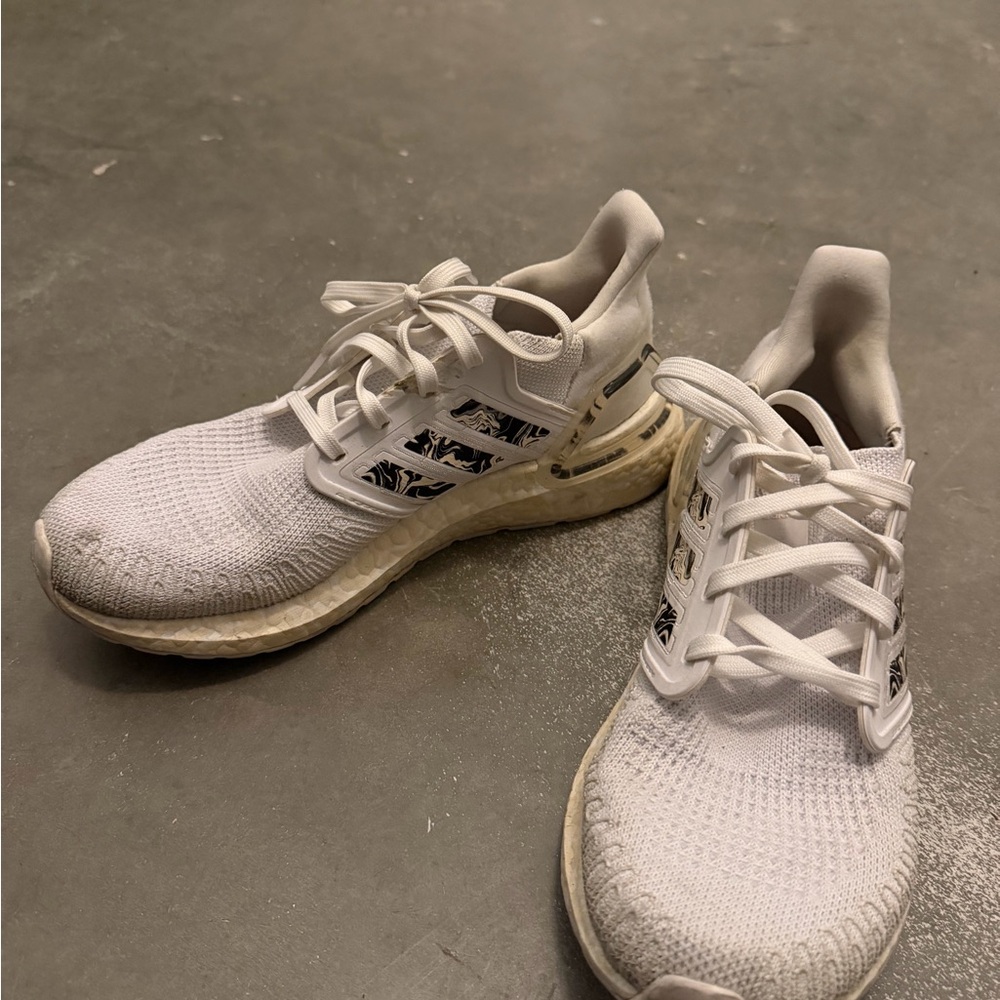 White Ultraboost with Patterned Accents
